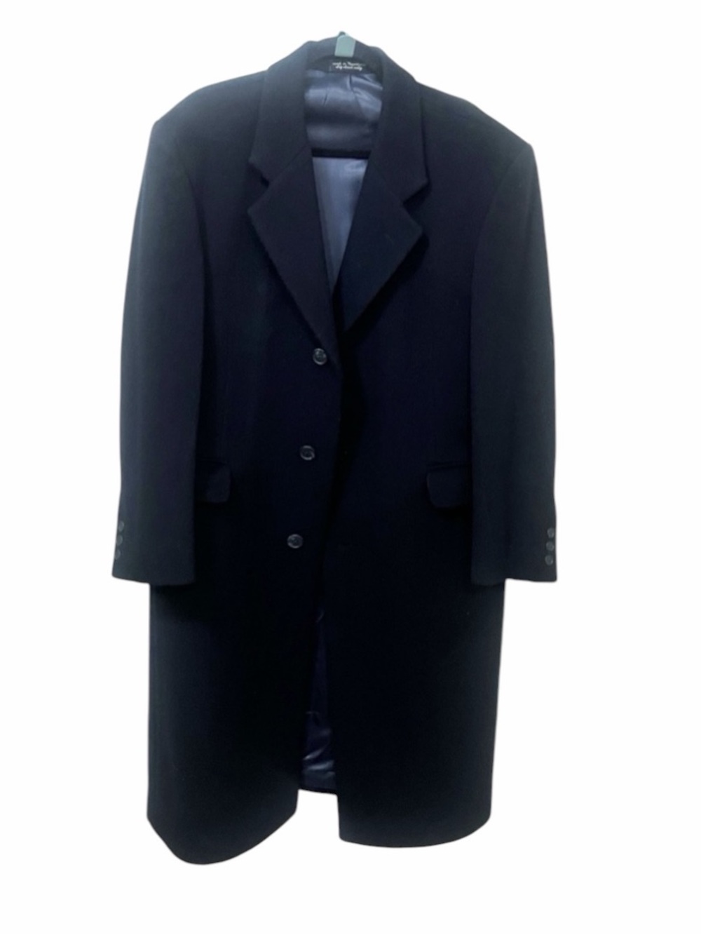 Andrew Fezza Cashmere Blend Italy Gray Winter Coat Men High Quality - Picture 2 of 9